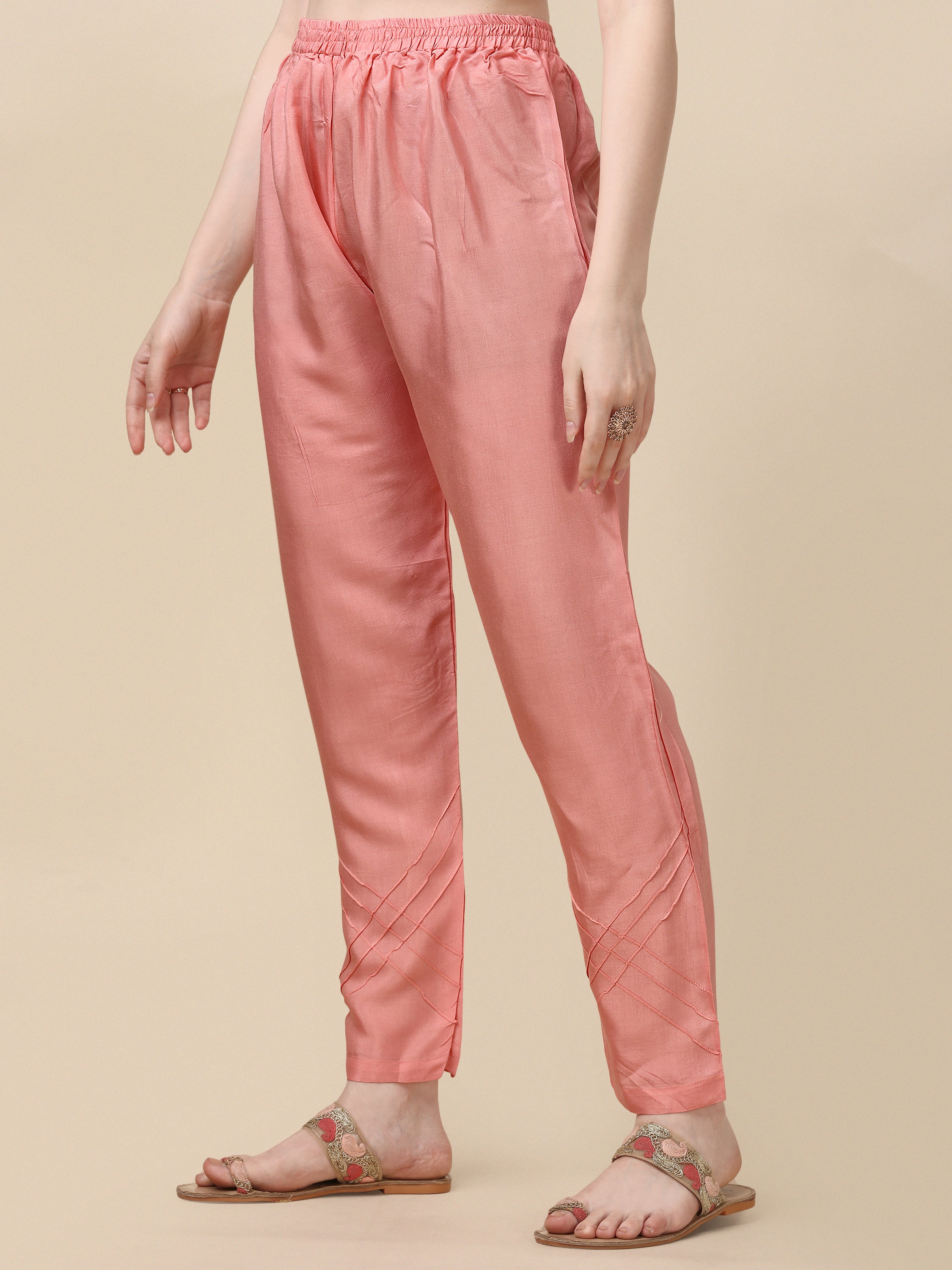 Multicolor Embroidered Rayon Kurta with Pant and Dupatta Set