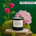 8oz Rosewater | Peony Water | Washed Woods Candle with Lid and Box (Inspired by Issey Miyake L'Eau d'Issey®)
