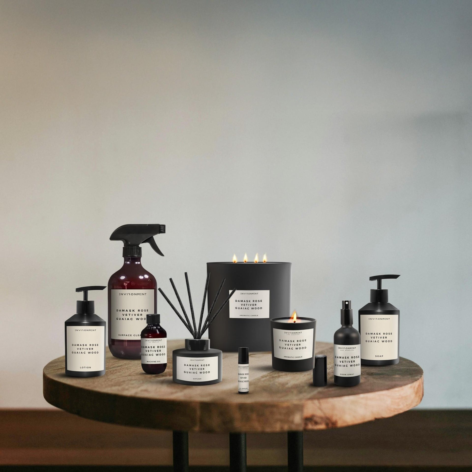 8oz Damask Rose | Vetiver | Guaiac Wood Candle with Lid and Box (Inspired by Le Labo Rose 31® and Fairmont Hotel®)