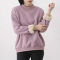 Basic Women's Fleece Pullover Sweatshirt (One Piece)
