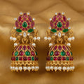 Traditional Rajwadi Lotus Design Jhumka Earrings for Kids