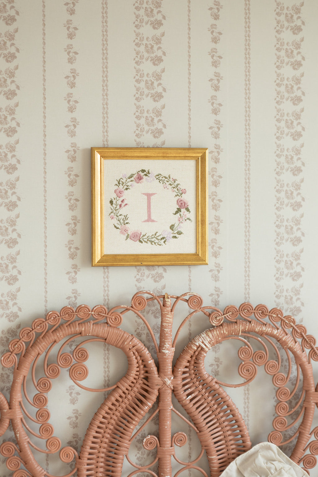 Roselle Stripe Removable Wallpaper in Brown and Cream