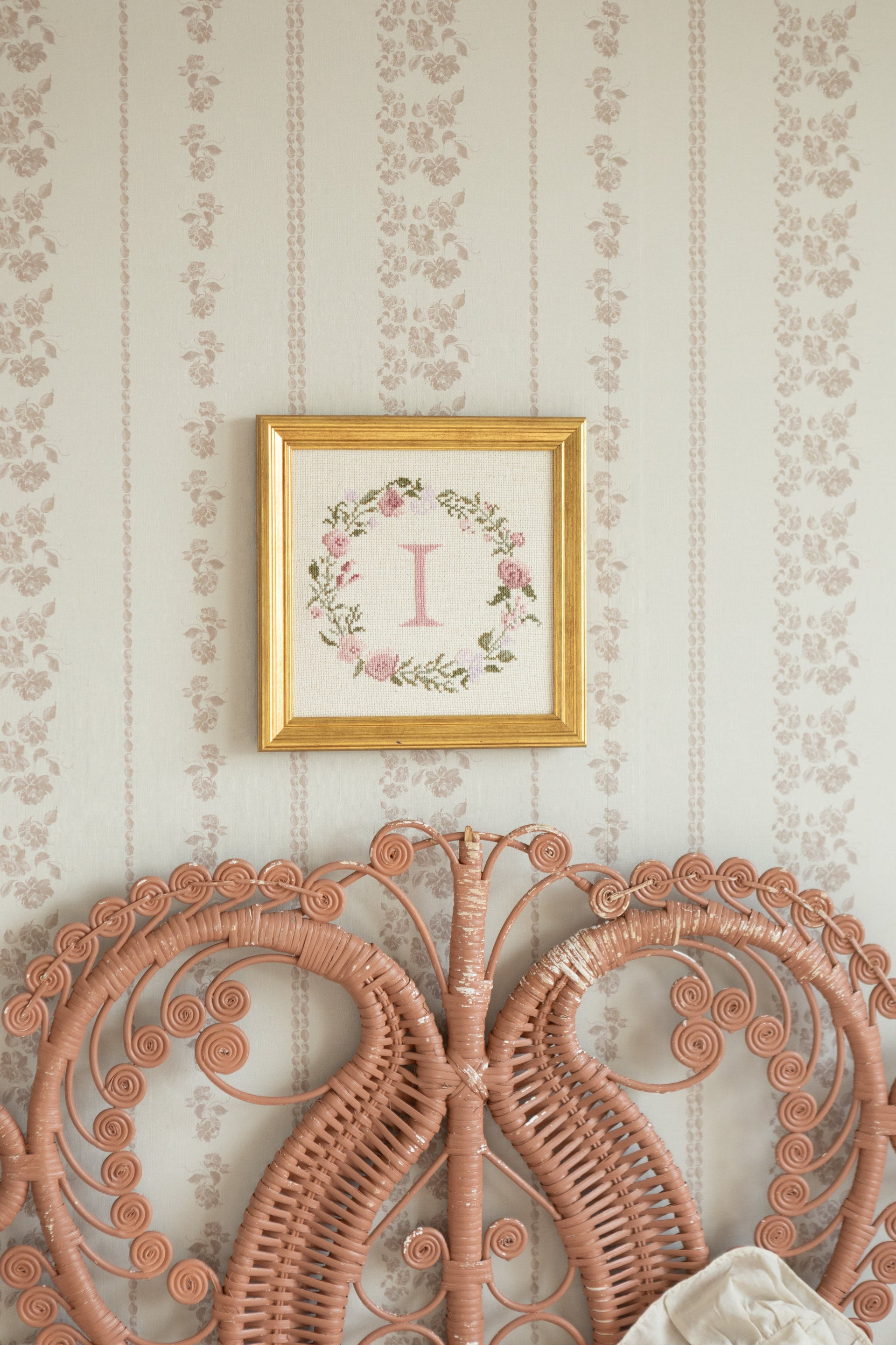 Roselle Stripe Removable Wallpaper in Brown and Cream