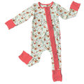 Evalyn Chickens Bamboo Ruffle Convertible Footie (Pre-Order)