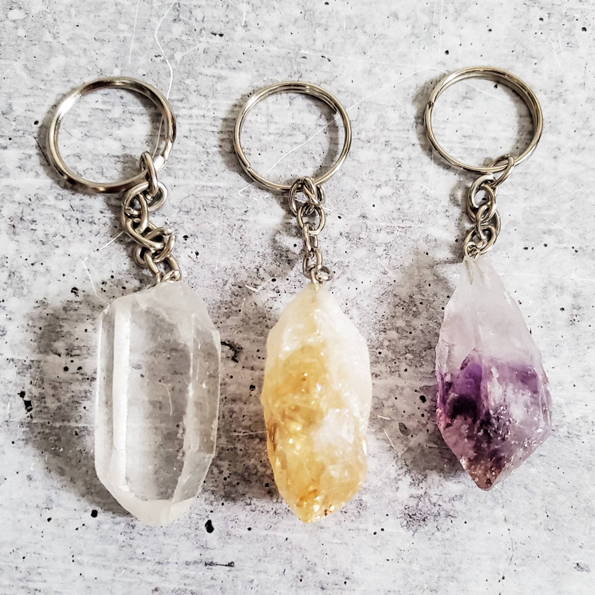 EXHALE THE BULLSHIT Crystal Keychain