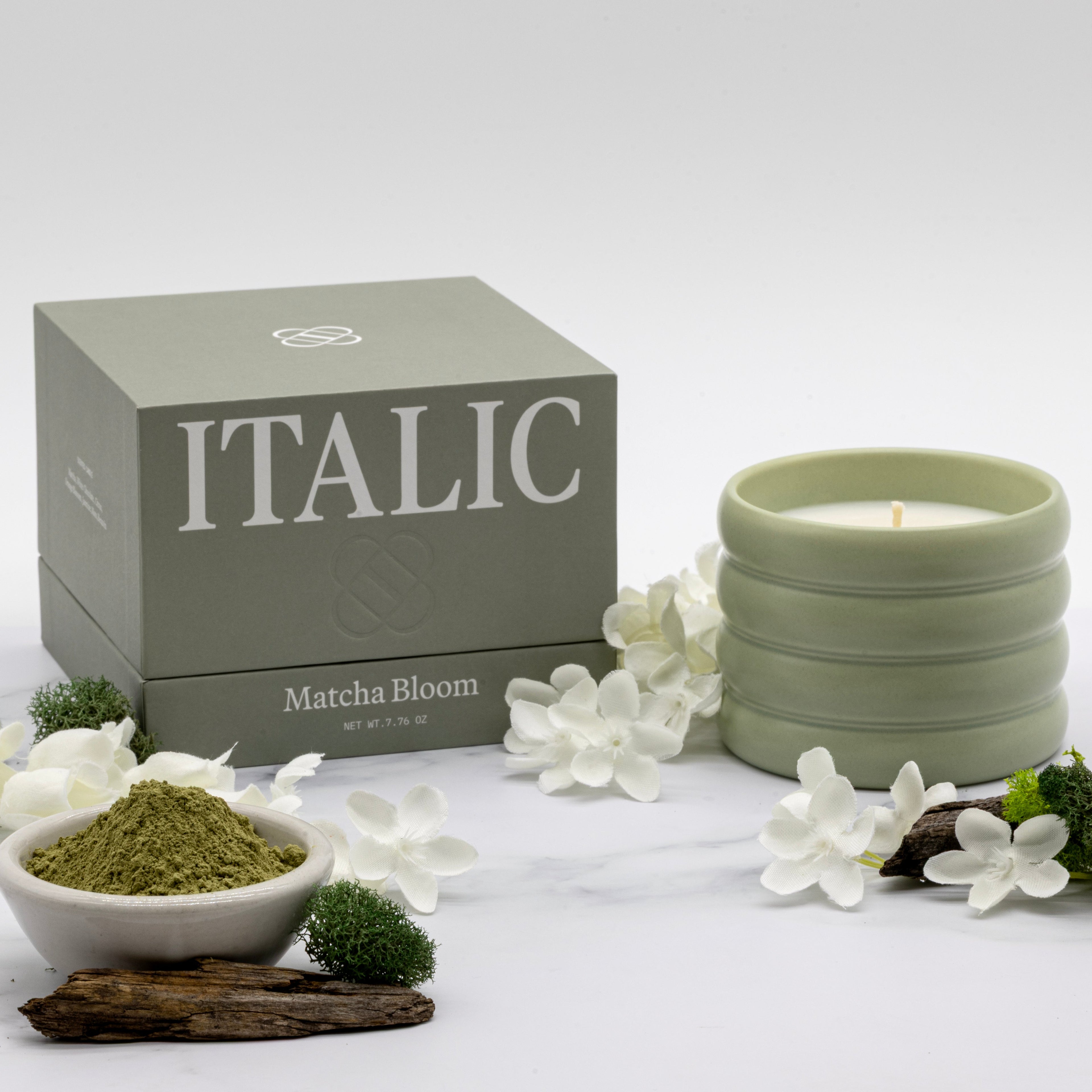Ribbed Ceramic Soy Wax Candle in Pastel Colors - Image 8