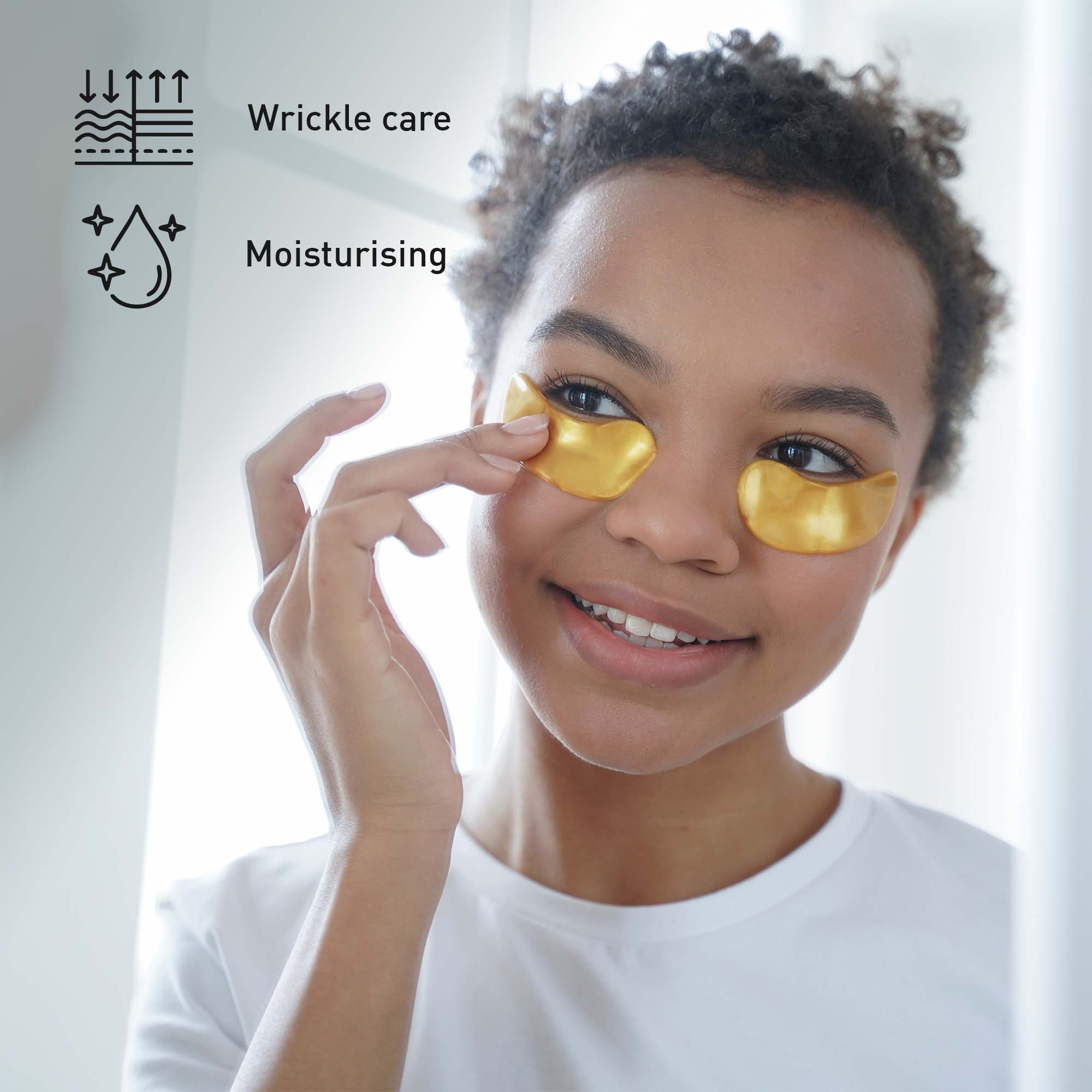 Pursonic Ultimate Eye Care & Beauty Bundle: Wrinkle Care Eye Gel Patches + Salon Grade Eyelash Curler
