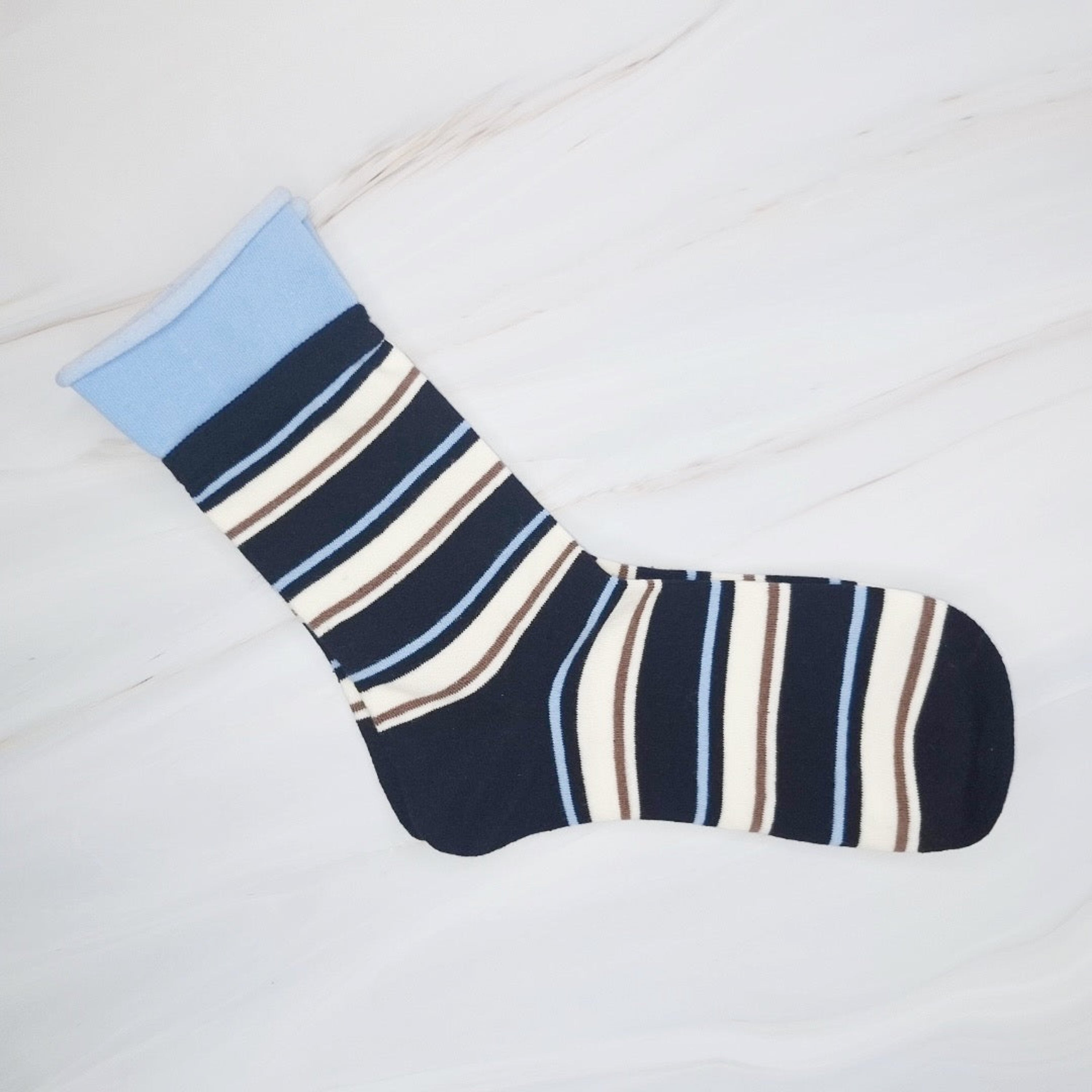 Edgy Sassy Striped Socks Set Of 2
