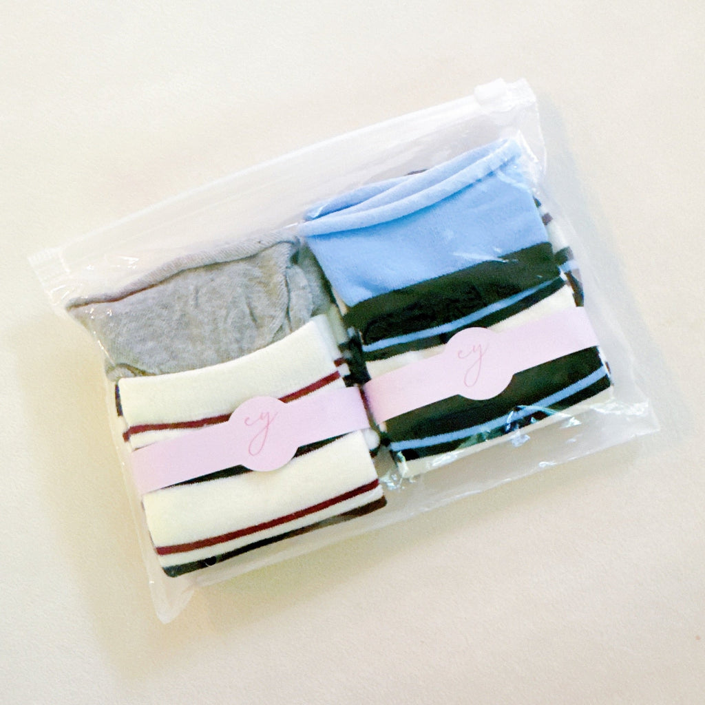 Edgy Sassy Striped Socks Set Of 2