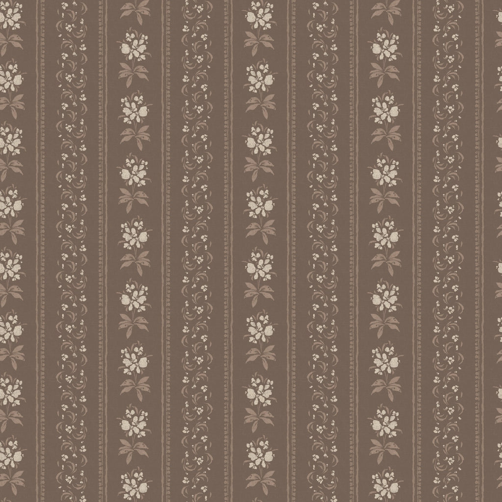 Elaine Striped Wallpaper in Dusty Blue and Cream Cottagecore