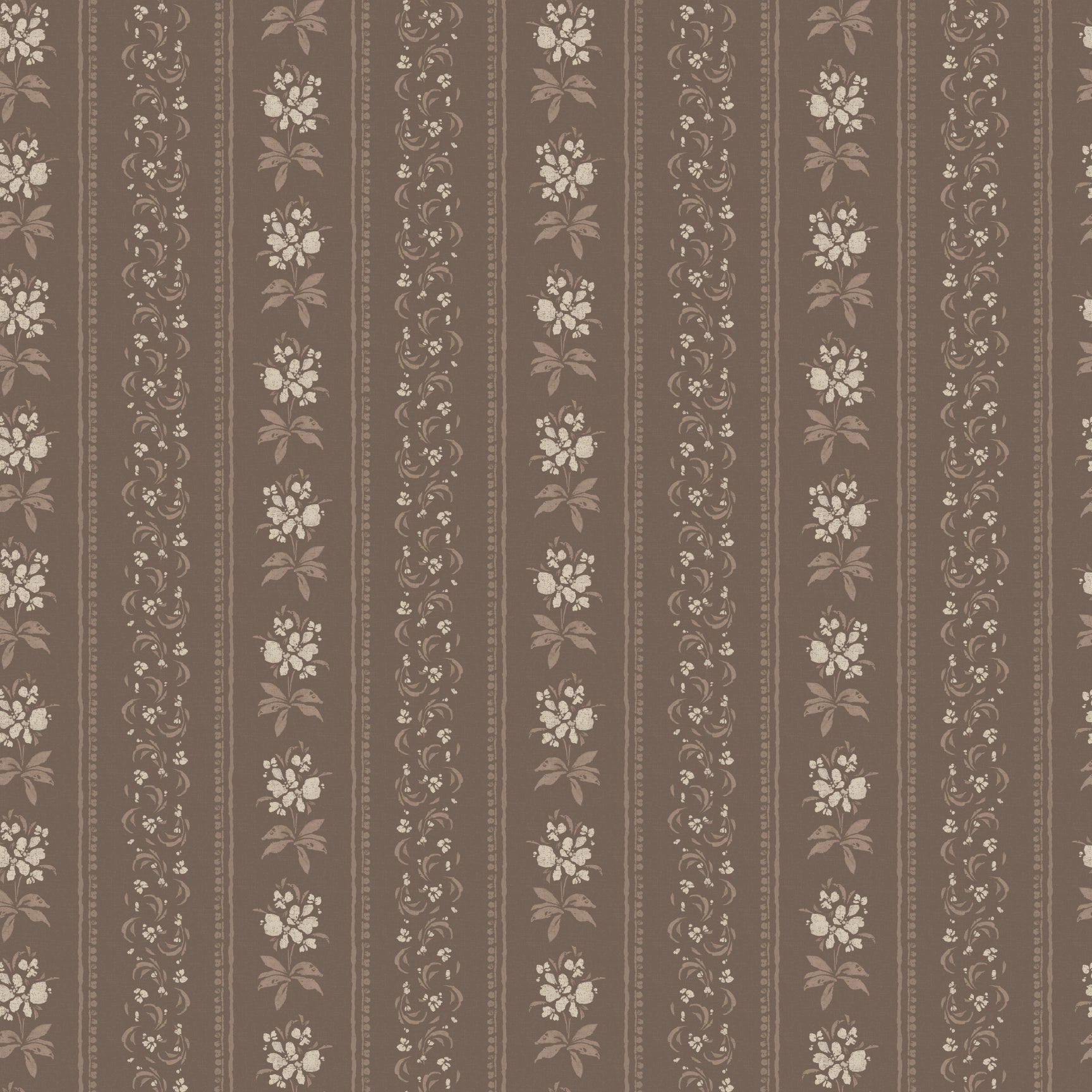 Elaine Striped Wallpaper in Dusty Blue and Cream Cottagecore
