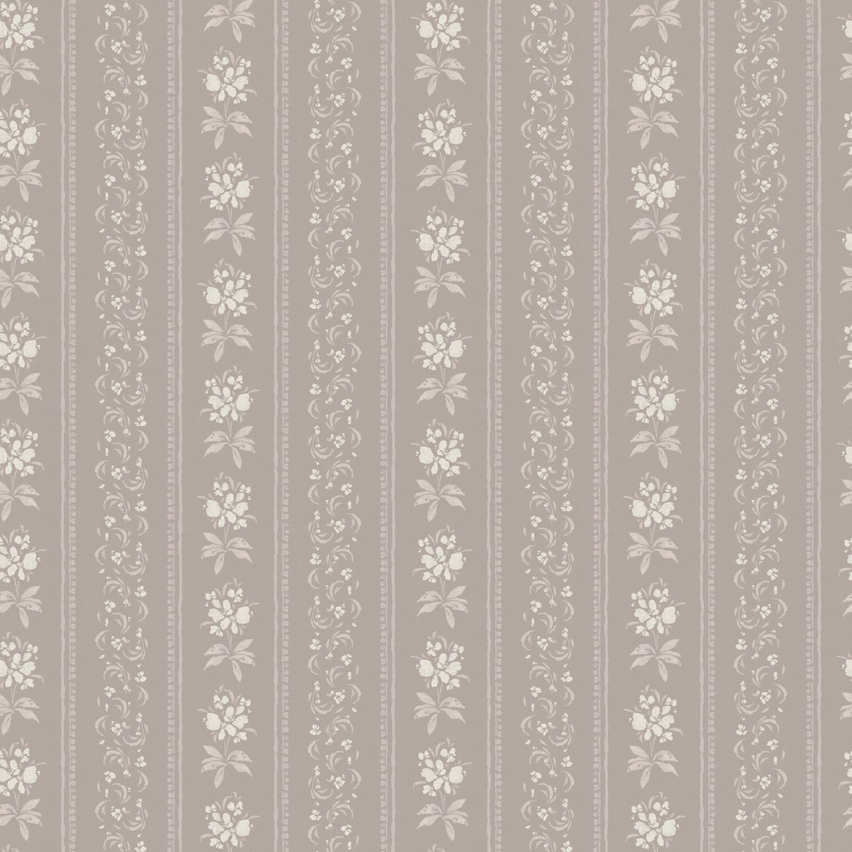 Elaine Striped Wallpaper in Dusty Blue and Cream Cottagecore