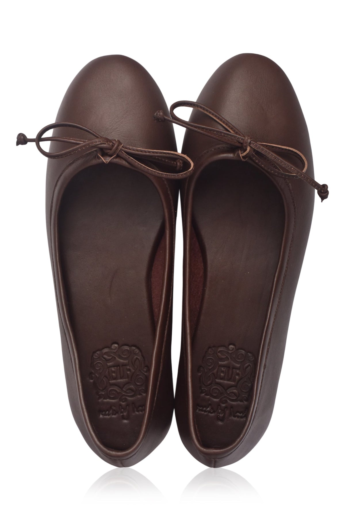 Elaria Bow Leather Ballet Flats