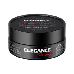 Elegance Fiber Wax black container 4.73oz for high hold hair styling