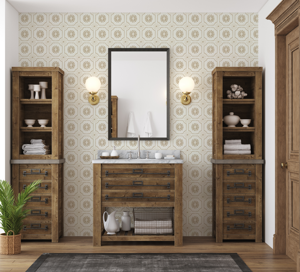 Eliza Geometric Removable Wallpaper for Transitional Decor