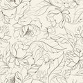 Elizabeth Floral Removable Wallpaper in Black and White