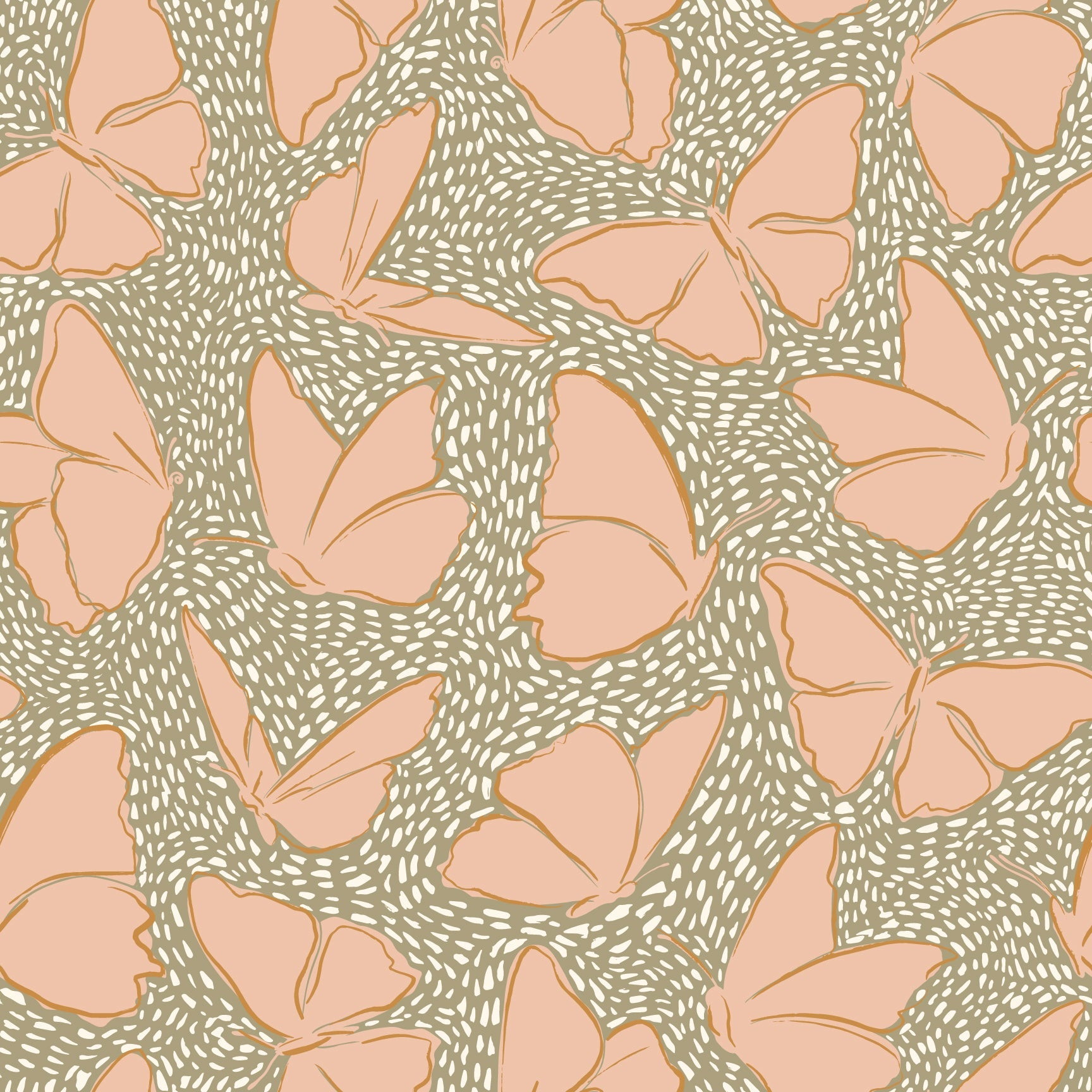 Ellie Removable Wallpaper in Blush Pink and Sage Green Bohemian