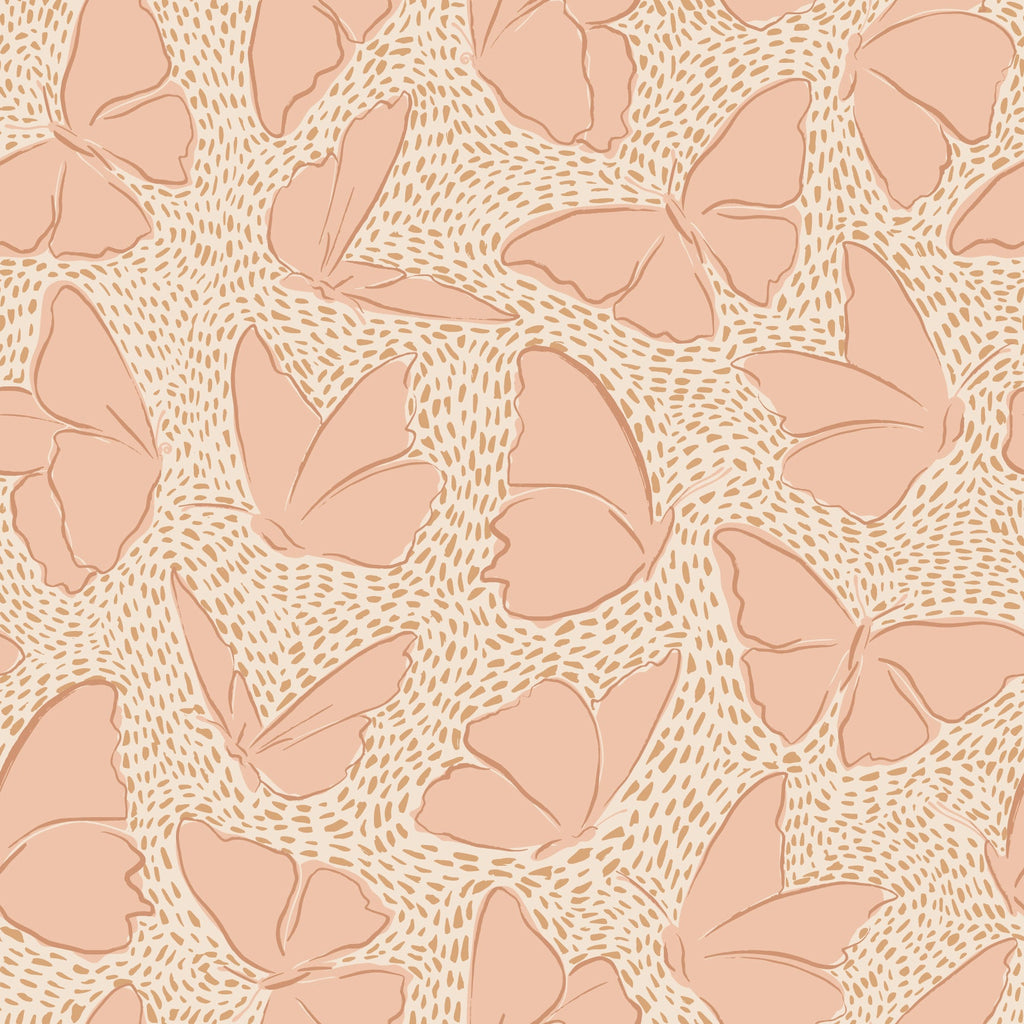 Ellie Removable Wallpaper in Blush Pink and Sage Green Bohemian