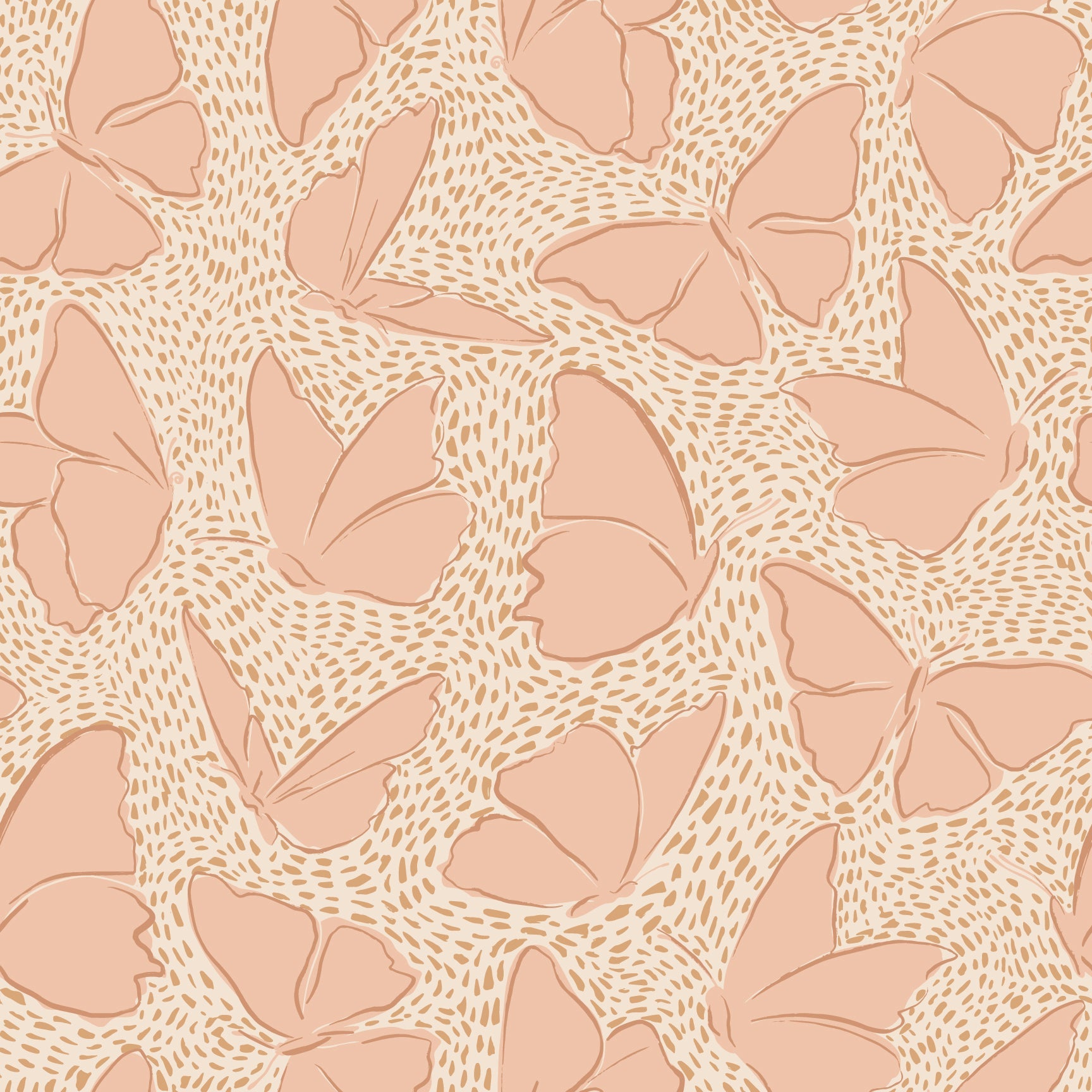 Ellie Removable Wallpaper in Blush Pink and Sage Green Bohemian