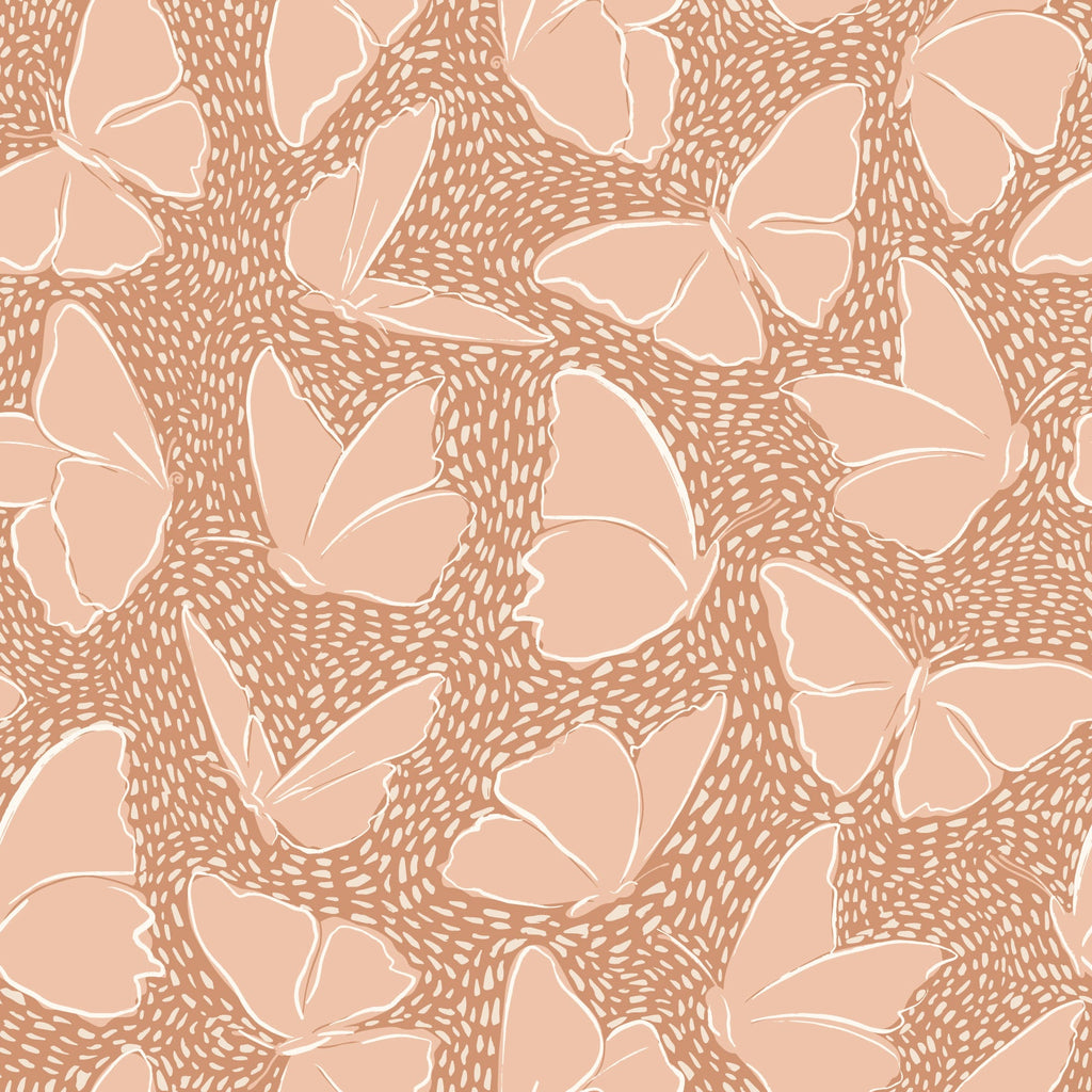 Ellie Removable Wallpaper in Blush Pink and Sage Green Bohemian