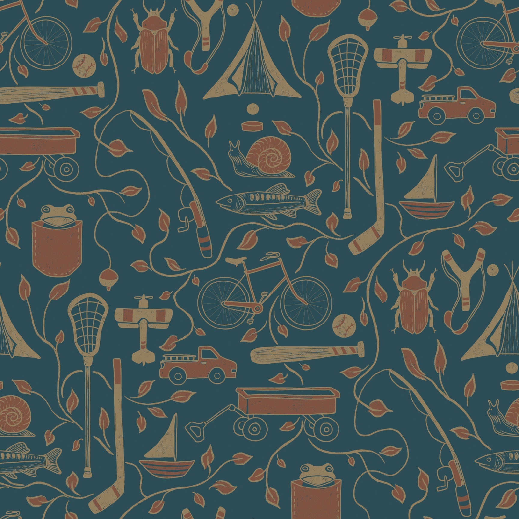 Elliot Wallpaper by Karen and Marisa Designs