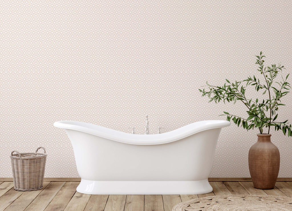 Elowen Floral Removable Wallpaper in Blue, White, Pink & Mint