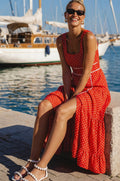 Elysia Cotton Tiered Maxi Dress