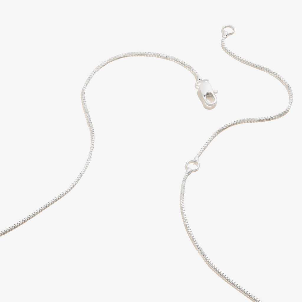 Slider Tag Heart Charm Necklace in Rose-Gold, 21''