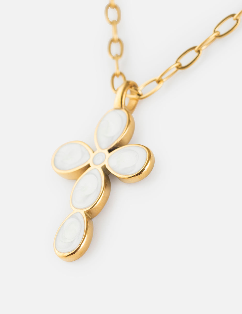 Eternal Light Cross Paperclip Chain Necklace - Faith Jewelry