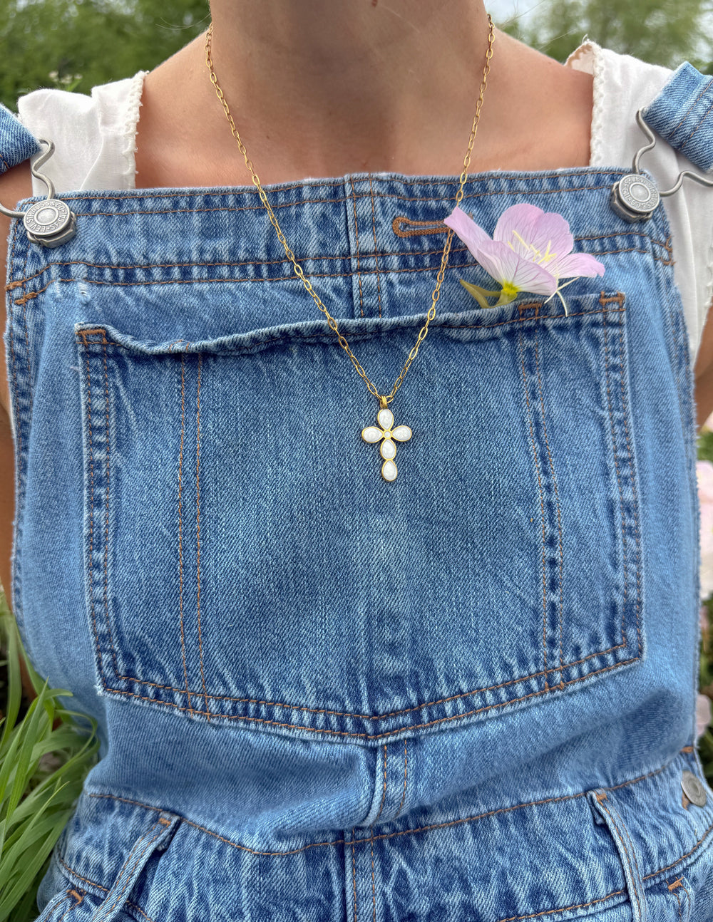 Eternal Light Cross Paperclip Chain Necklace - Faith Jewelry
