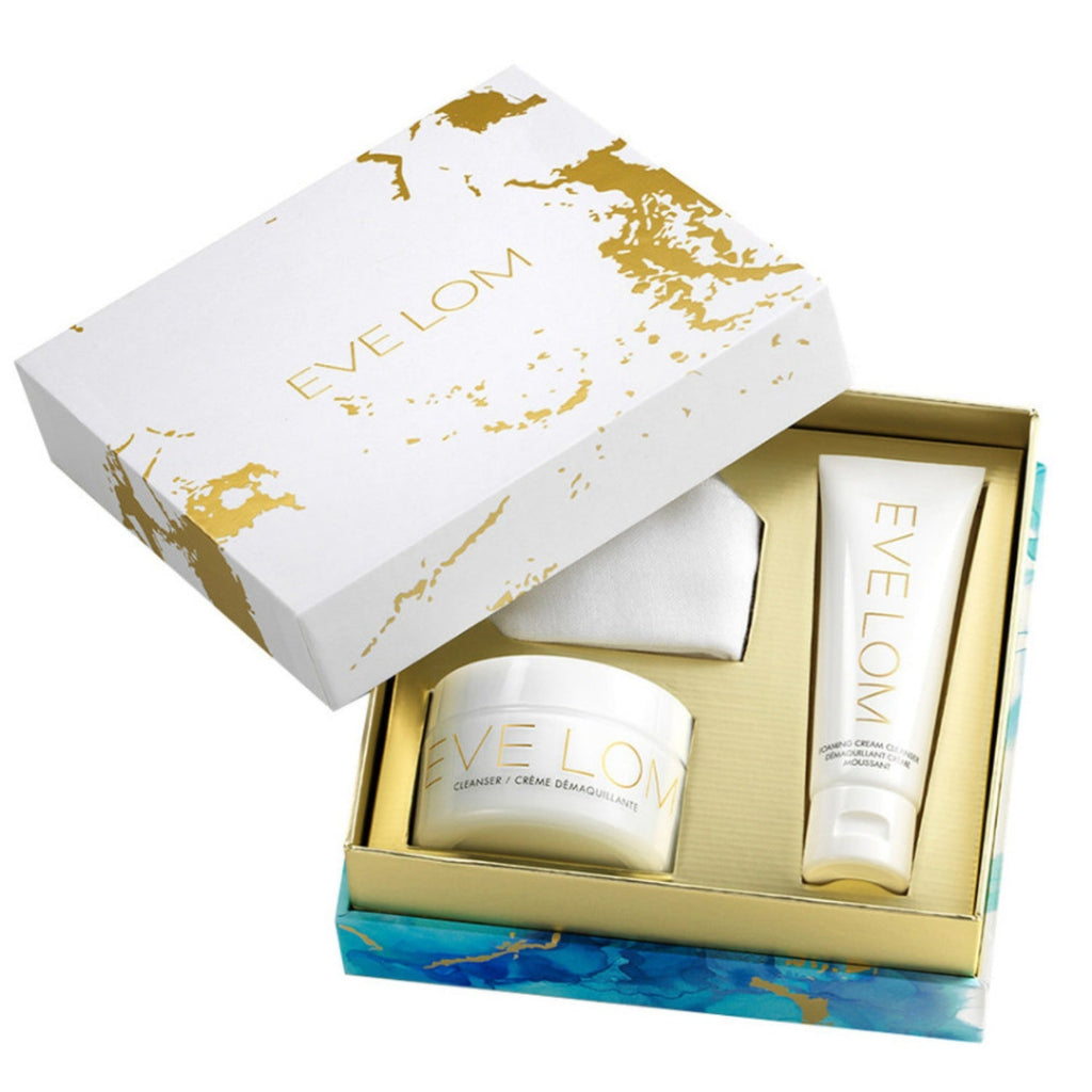 Double Cleanse Ritual Set for Radiant Smooth Skin White Gold Teal