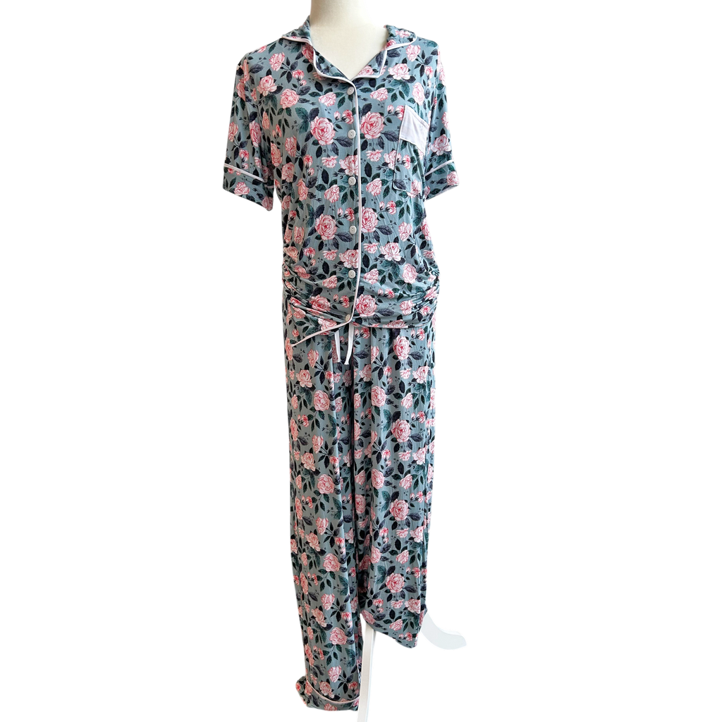 Evelyn Floral Bamboo Women's Luxe Lounge Set