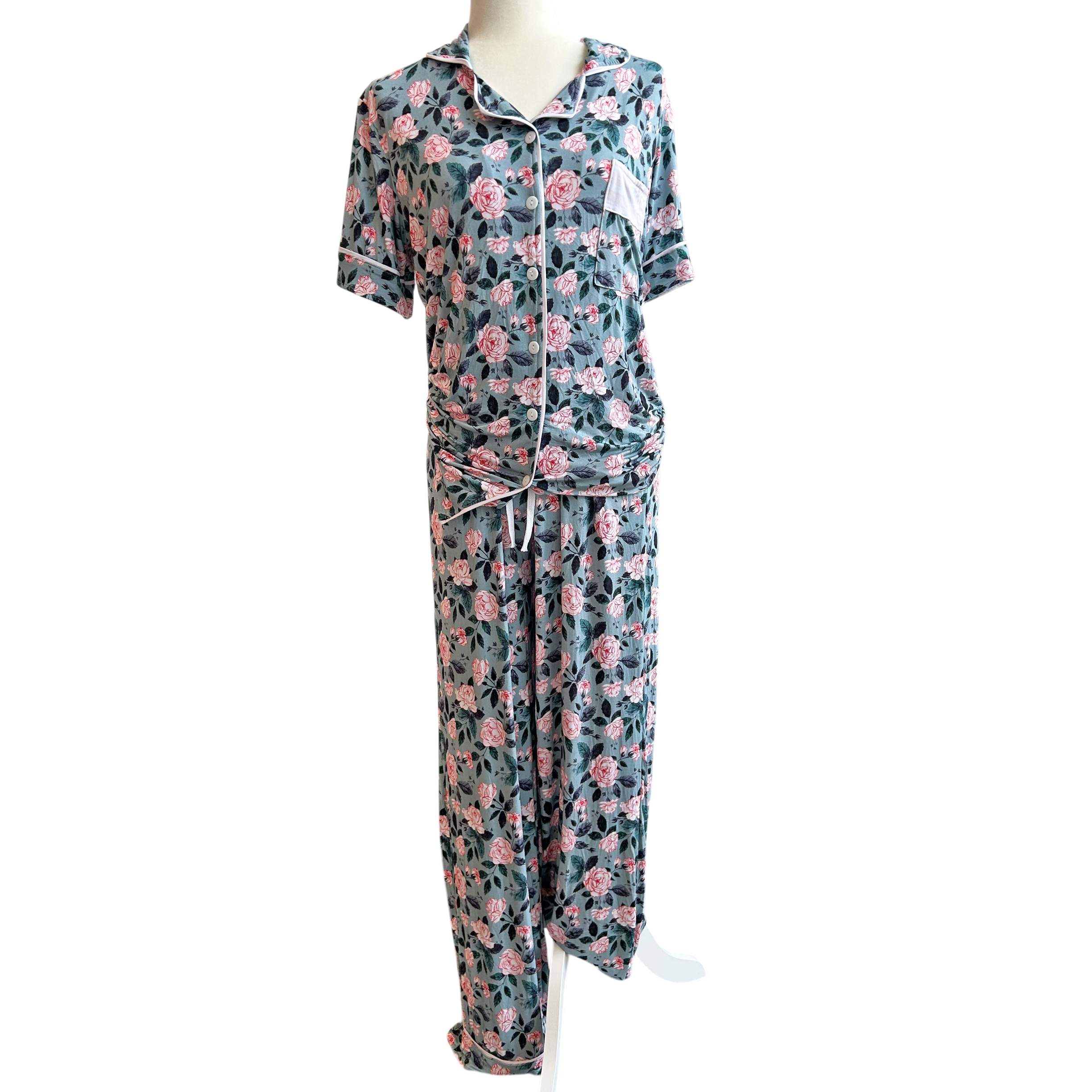 Evelyn Floral Bamboo Women's Luxe Lounge Set