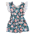 Evelyn Floral Bamboo Short Leggy Romper