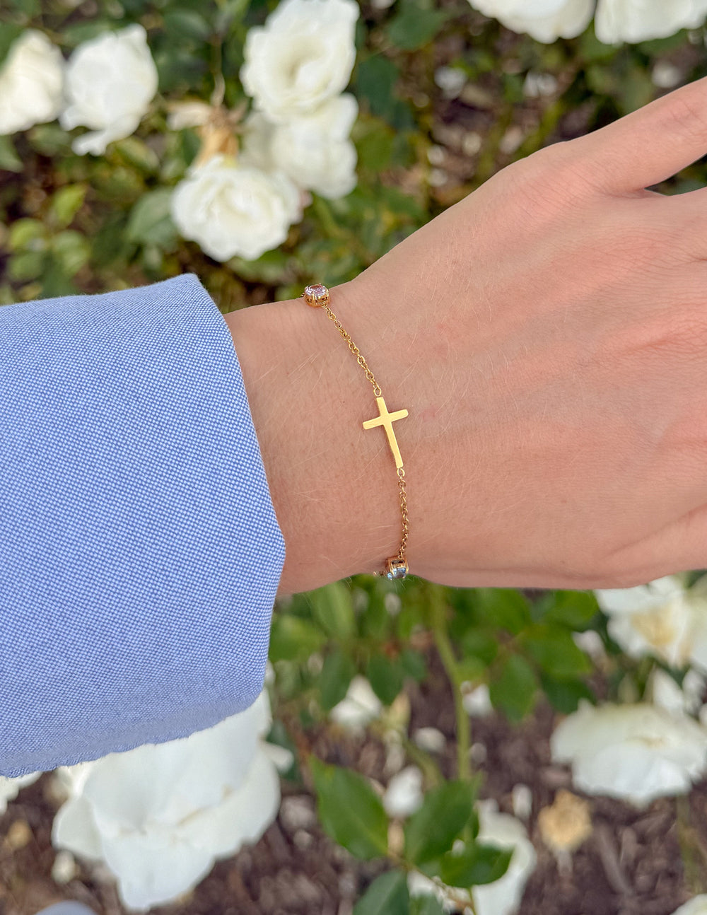 Everlight Link Bracelet in Gold-Plated with Multi-Color Crystals
