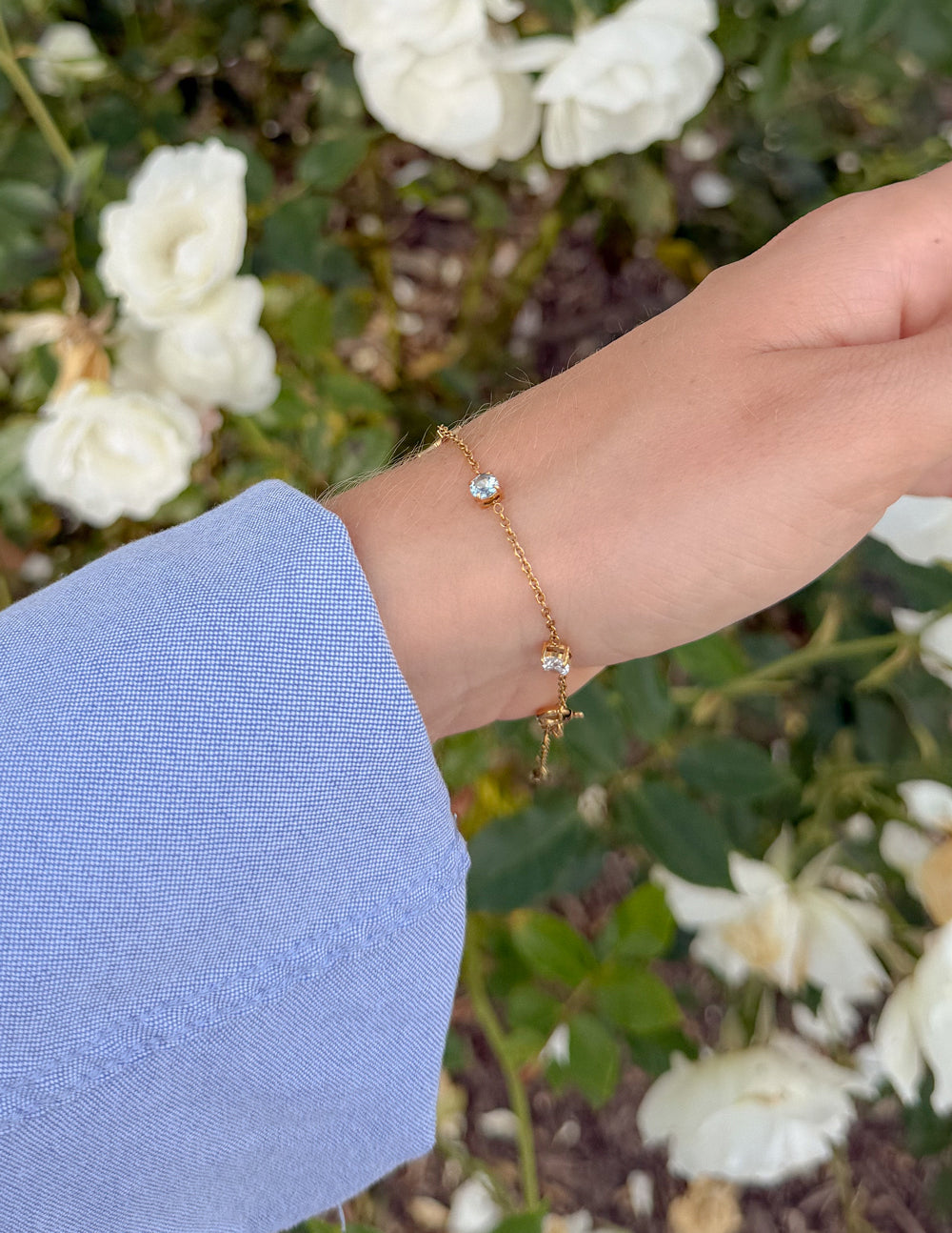 Everlight Link Bracelet in Gold-Plated with Multi-Color Crystals