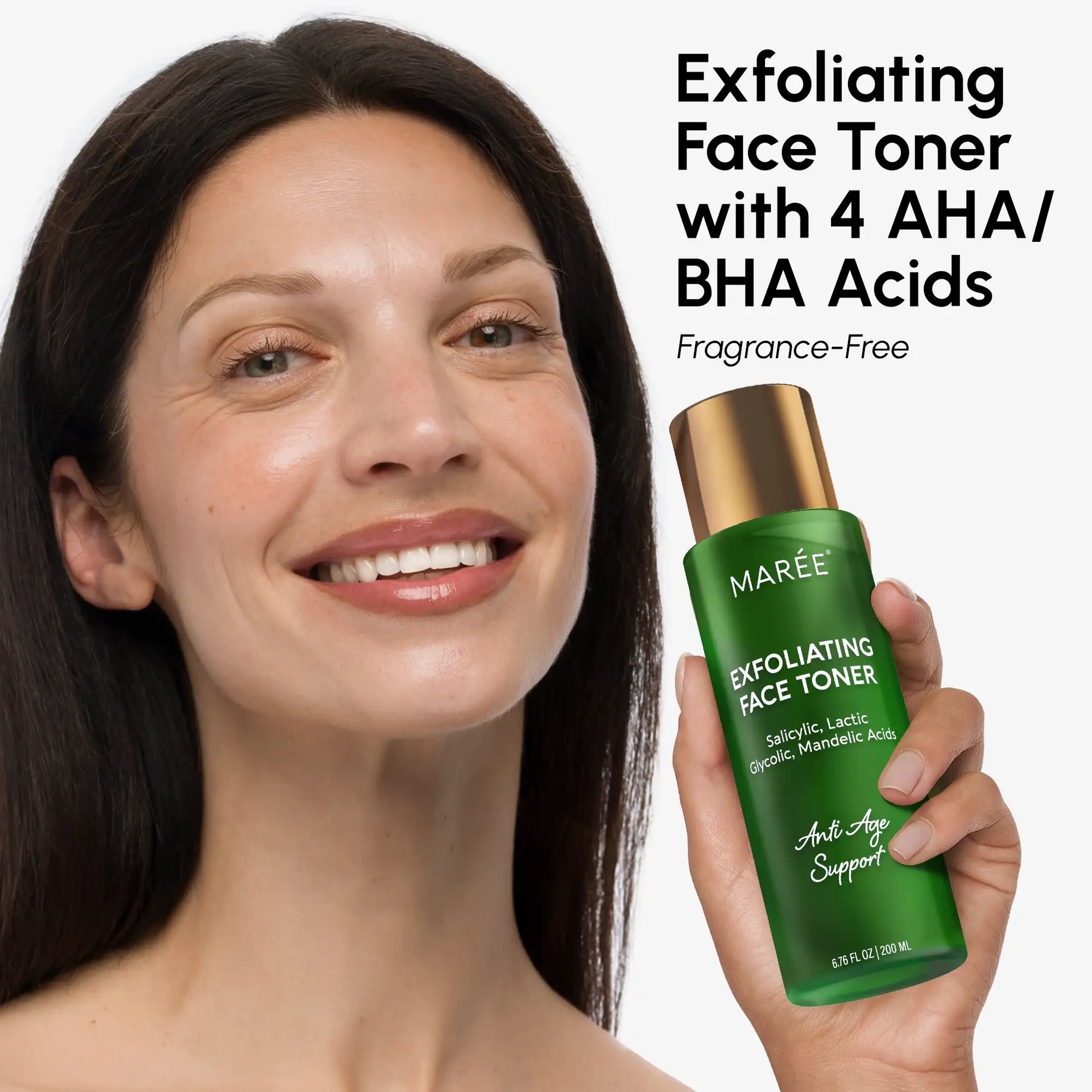 Daily Glow Exfoliating Face Toner with AHA and BHA Acids - Image 2