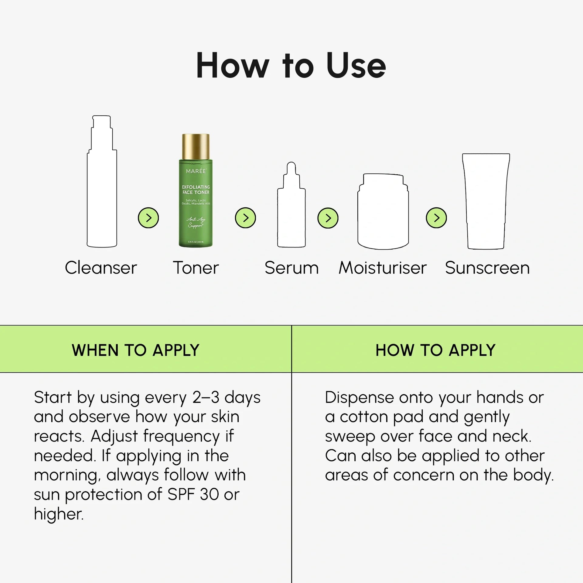 Daily Glow Exfoliating Face Toner with AHA and BHA Acids - Image 7