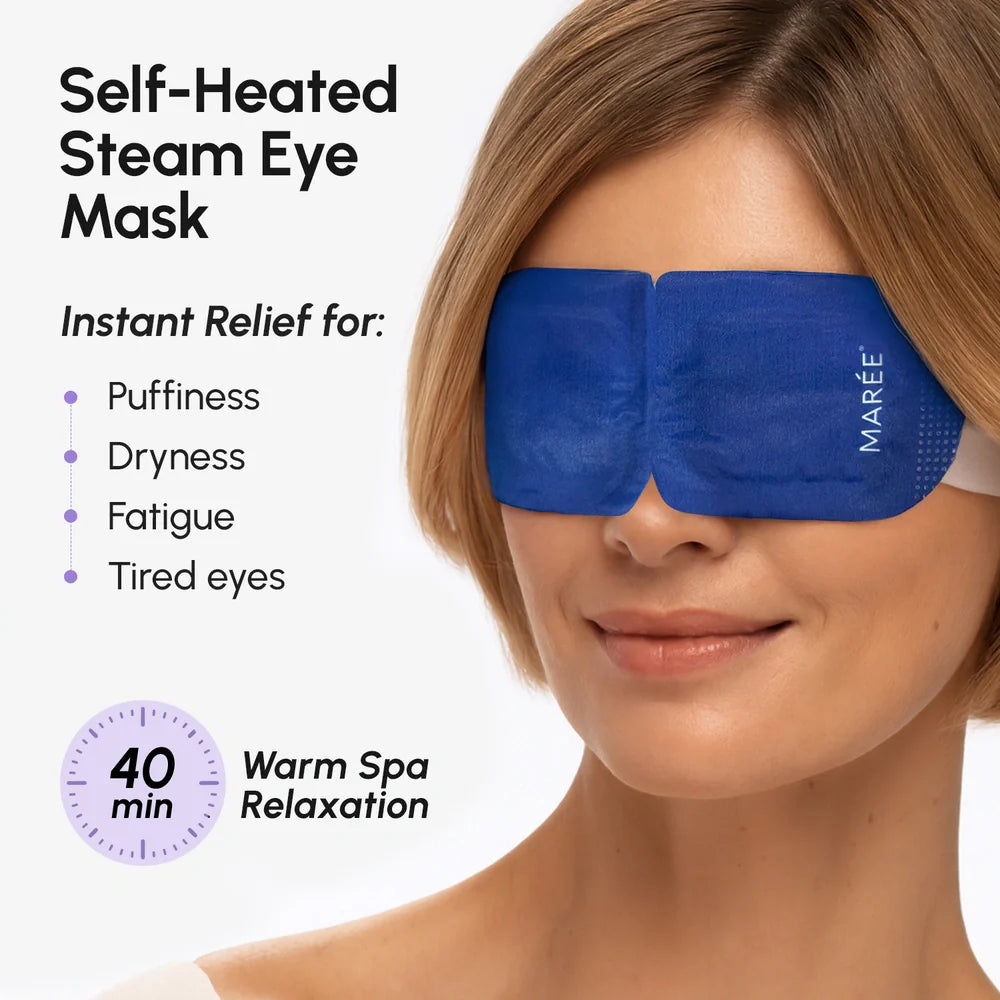 3-in-1 Self-Heating Steam Eye Mask with Lavender for Tired Eyes - Image 2