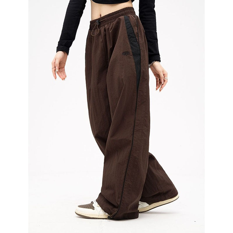 Women's Harajuku Style Loose Wide Leg Track Pants with Stripe - Image 3