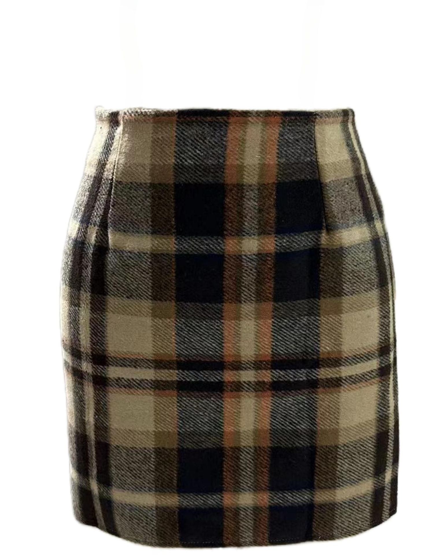 Women's High Waisted Plaid Pencil Skirt Harajuku Street Fashion - Image 6