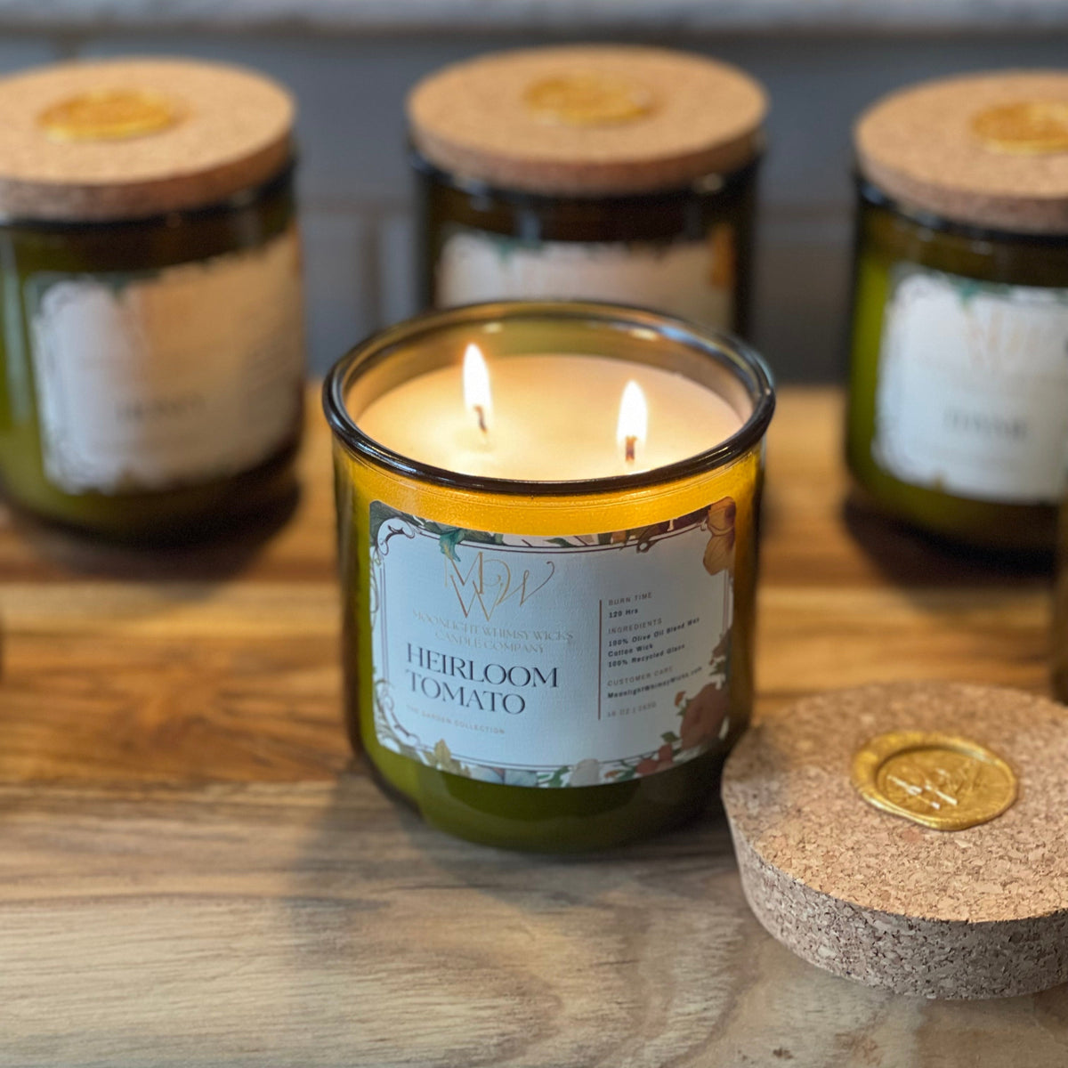 Heirloom Tomato Candle | Luxury Olive Oil Wax Candle