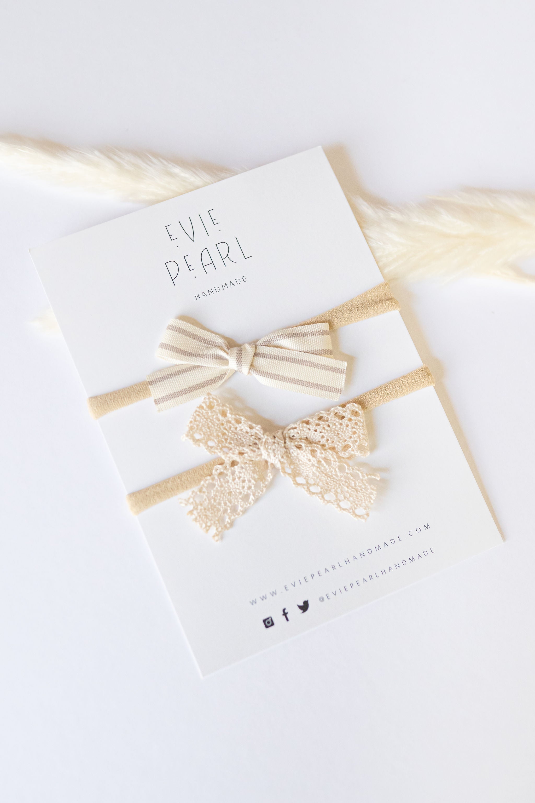 Neutral Baby Nylon Headband Set