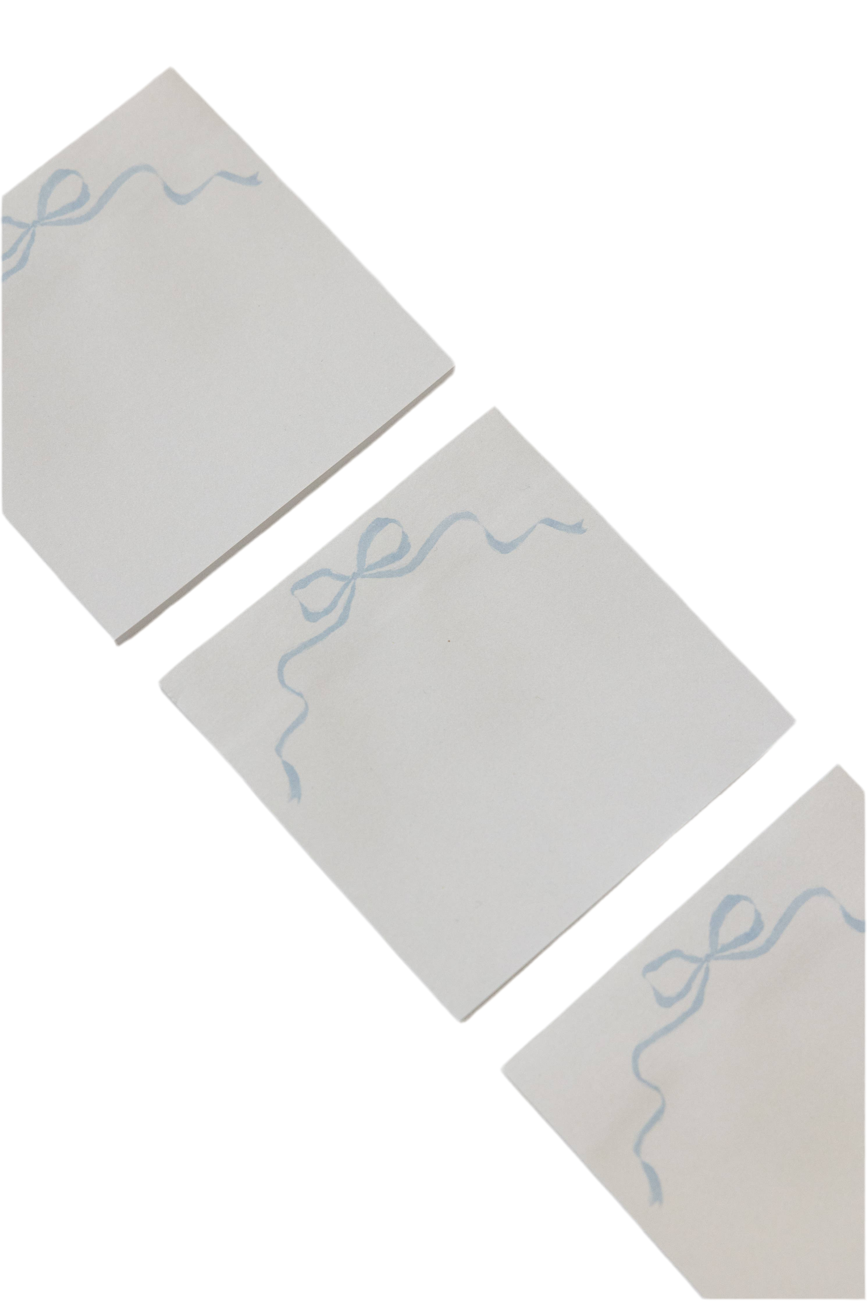 Blue Bow Sticky Notes
