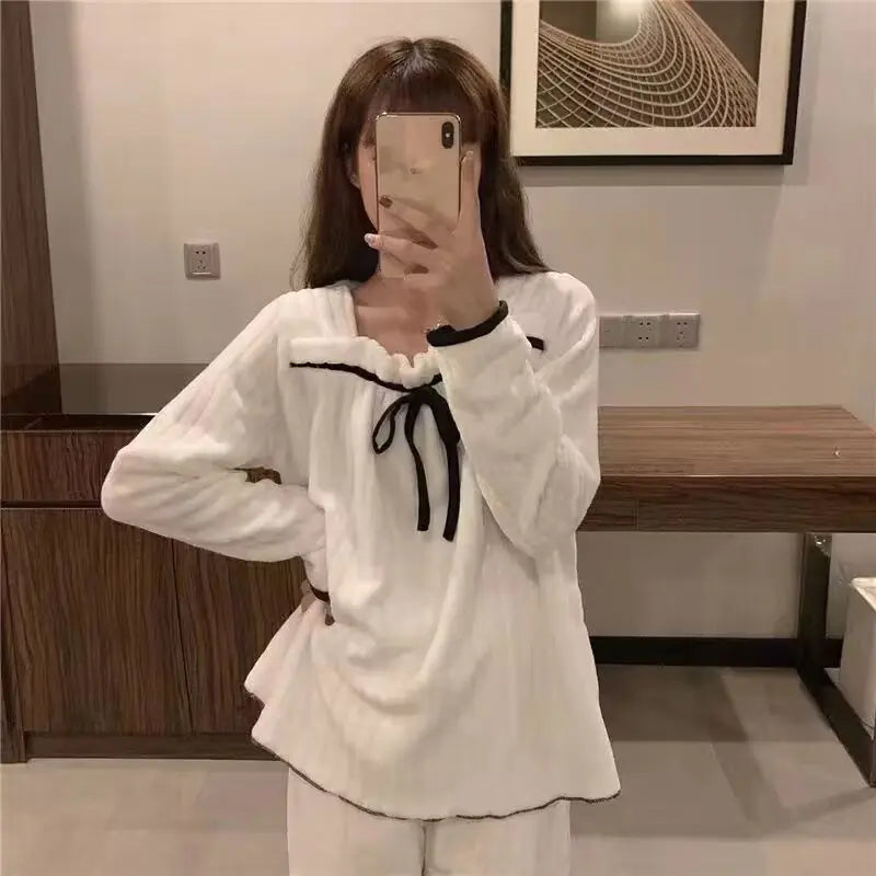 Winter Full-Sleeved Pajama Set for Home Wear