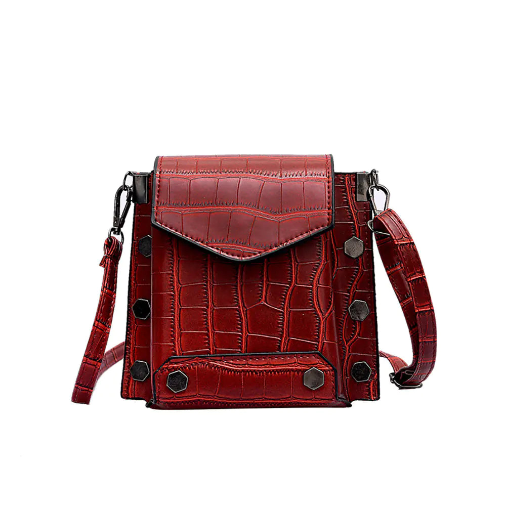 Women's Crocodile Crossbody Bag - Mini Shoulder