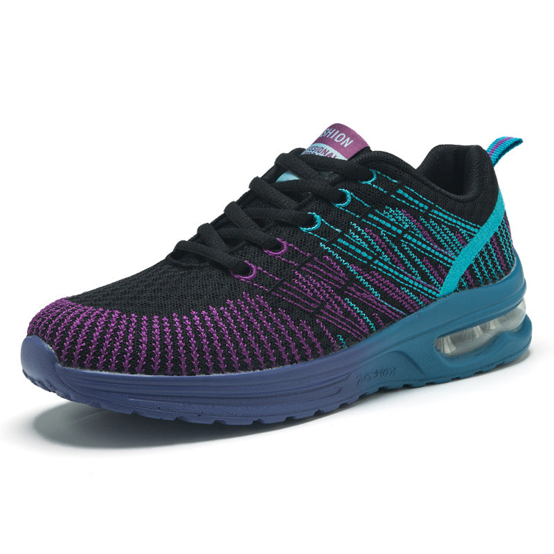 Women's Harajuku Style Pink Multi-Color Air Cushion Sneakers - Image 6