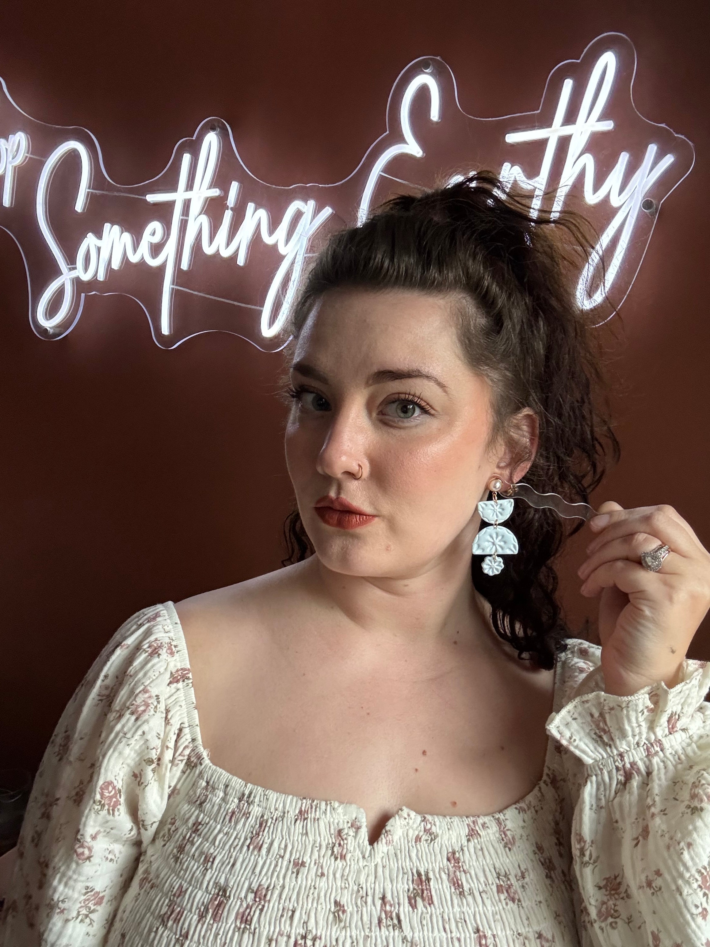 Mindy, in Dusty Blue