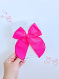 Hot Pink Solid Oversized Bow
