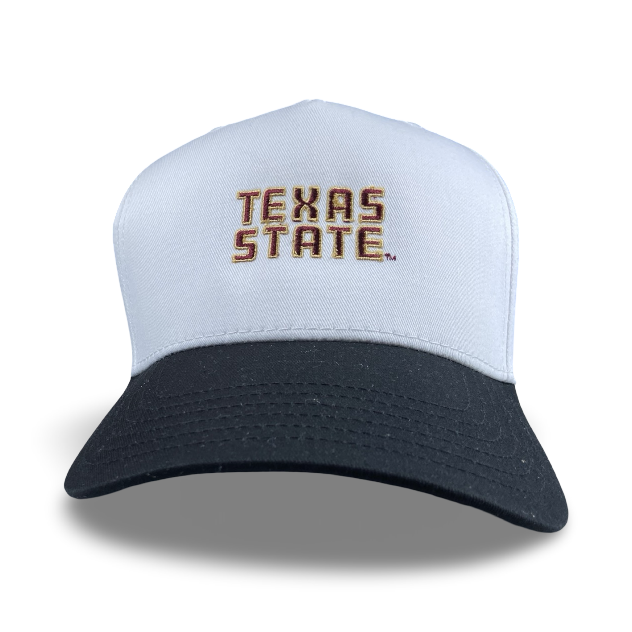 Texas State Bobcats Trucker Hat - Maroon and Gold Embroidery
